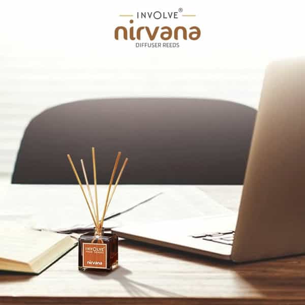 Involve Nirvana Reed Aroma Diffuser - Innate -100Ml Oil + 15 Sticks & Dispensing Bottle - Inir02