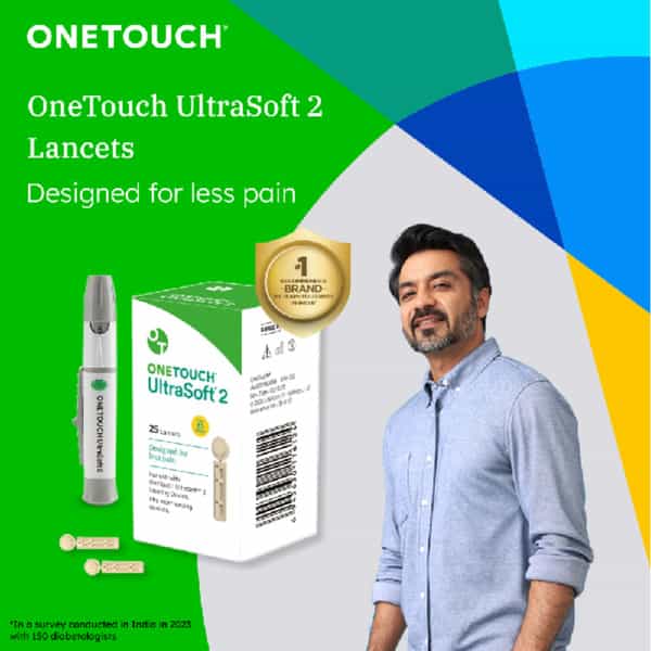 Onetouch Ultrasoft 2 | Pack Of 25 Lancets | For Use With Onetouch Ultrasoft 2 Lancing Device
