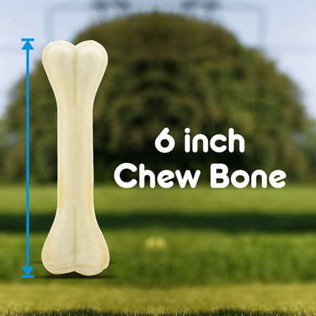 Purepet Chew Bones Dog Treats 6 Inches - Pack Of 4 Bones