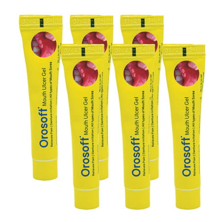 Orosoft Mouth Ulcer Gel 10 Gm | Reduces Mouth Ulcers| Pack Of 6