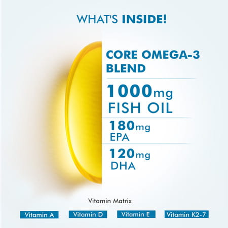Dr. Morepen Omega3 Deep Sea Fish Oil 1000 Mg For Healthy Heart | Brain & Joints|60 Softgel | 2 Packs