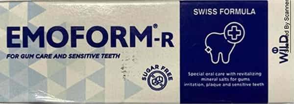 Emoform R Sugar Free Tube Of 50Gm Toothpaste