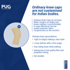 Pug Knee Support Ergonomically Designed For Indian Knee Size Xxl Pack Of 1 Pair