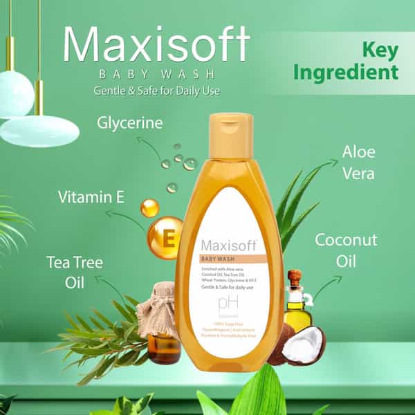 Maxisoft Baby Wash Ph Balanced | 100 Ml | Pack Of 2