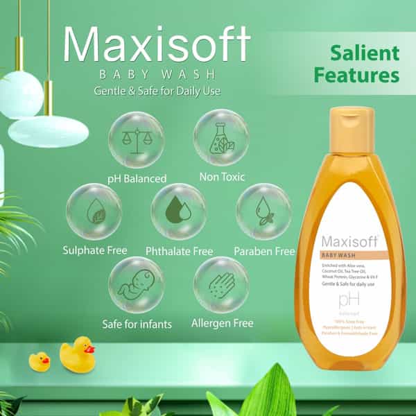 Maxisoft Baby Wash Ph Balanced | 100 Ml | Pack Of 2