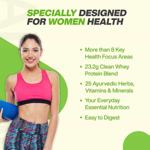 Myfitfuel Women Clean Whey Protein + Ayurveda Herbs & Multivitamins. (500G | Chocolate Delight)