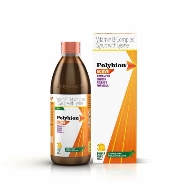 New Polybion Active Mango Flavour Sugar Free 300Ml Syrup