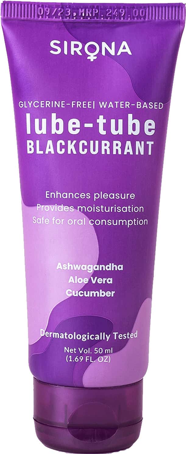 Sirona Glycerine Free Natural Black Current Lubricant Gel For Men & Women 50 Ml