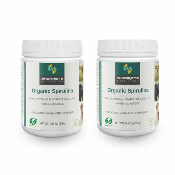 Sharrets Organic Spirulina Powder Superfood For Pets | Pack Of 2 | 200G Each