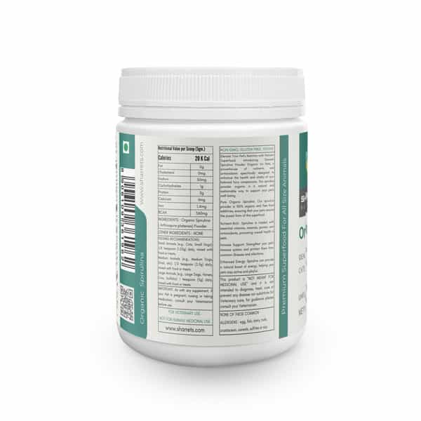Sharrets Organic Spirulina Powder Superfood For Pets | Pack Of 2 | 200G Each