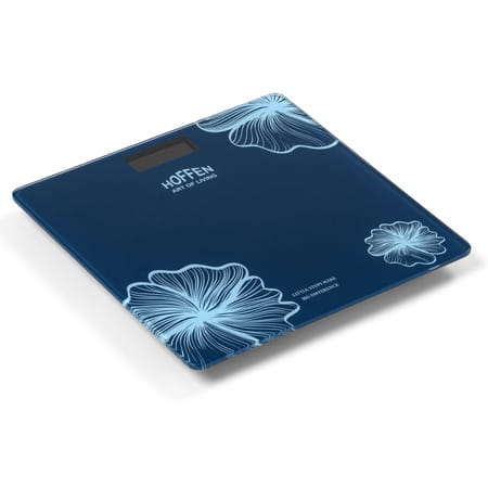 Hoffen (India) Electronic Digital Personal Bathroom Weight Machine | Upto 180kg - Blue