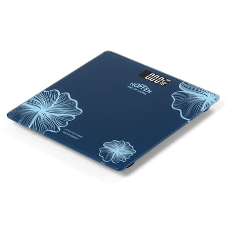 Hoffen (India) Electronic Digital Personal Bathroom Weight Machine | Upto 180kg - Blue