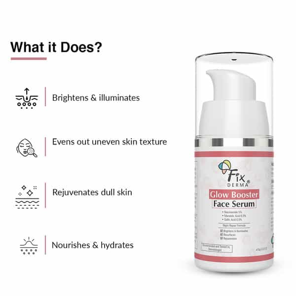 Fixderma 5% Niacinamide Serum Glow Booster Face Serum - 15G