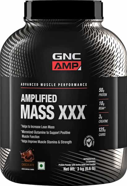 Gnc Amp Amplified Mass Xxx- 6.6 Lbs 3 Kg (Chocolate)