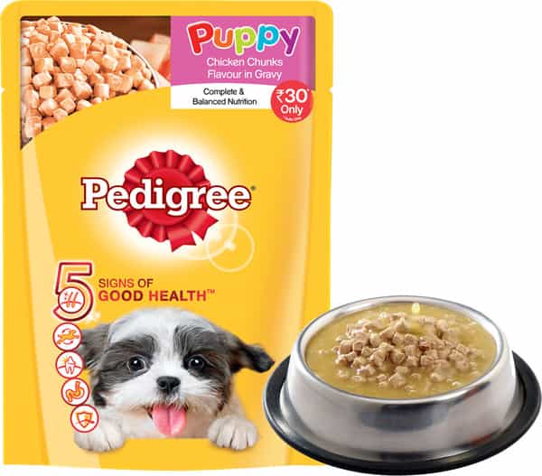 Pedigree Dog Food Puppy Chicken & Rice Gravy 70 Gm