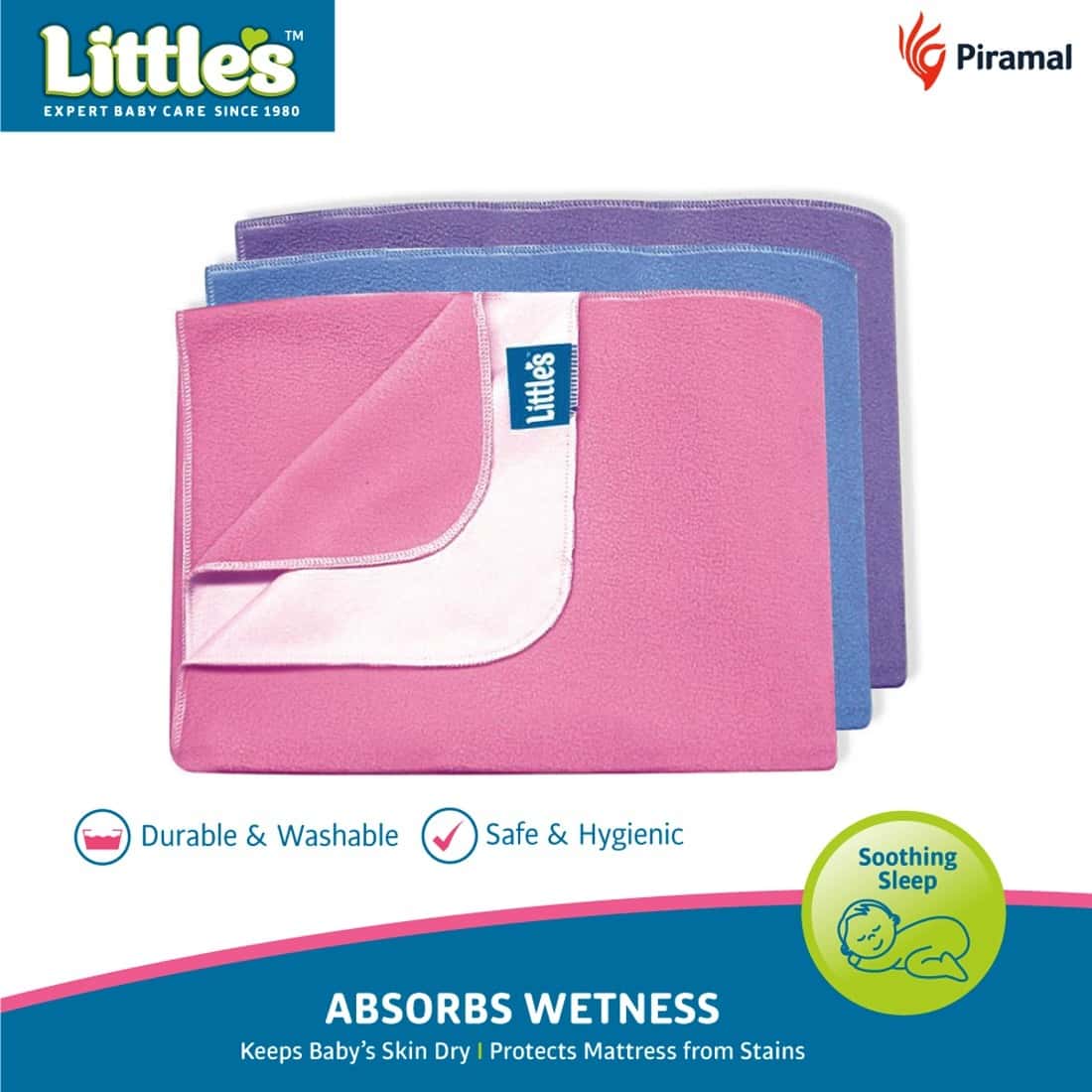 Buy LITTLE'S EASY DRY BED PROTECTOR MEDIUM Online & Get Upto 60 OFF