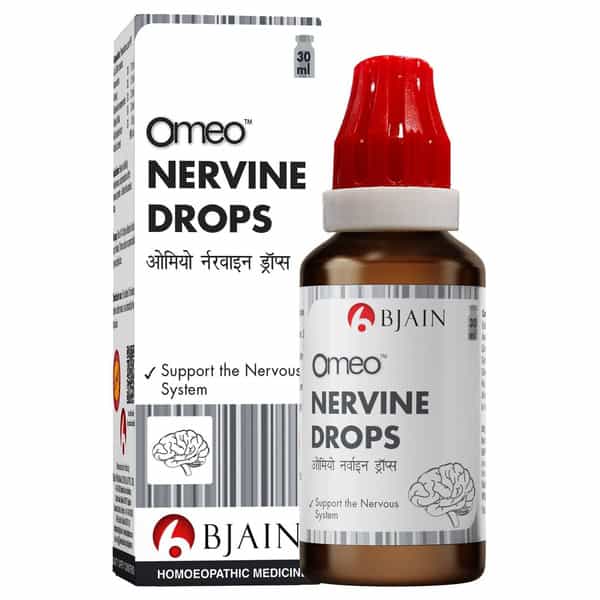 Bjain Omeo Nervine Drops | Reduces Stress . Anxiety . Restlessness Etc - 30Ml