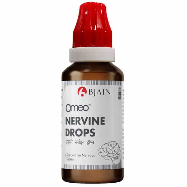 Bjain Omeo Nervine Drops | Reduces Stress . Anxiety . Restlessness Etc - 30Ml