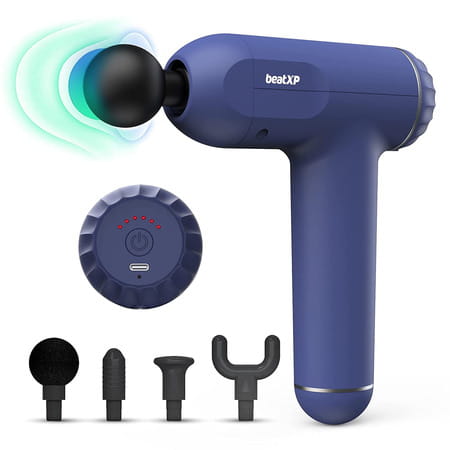 Beatxp Bolt Deep Tissue Massage Gun Percussion Muscle Massager For Full Body Pain Relief (Royal)