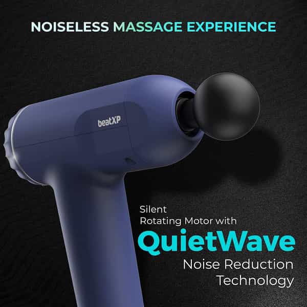 Beatxp Bolt Deep Tissue Massage Gun Percussion Muscle Massager For Full Body Pain Relief (Royal)