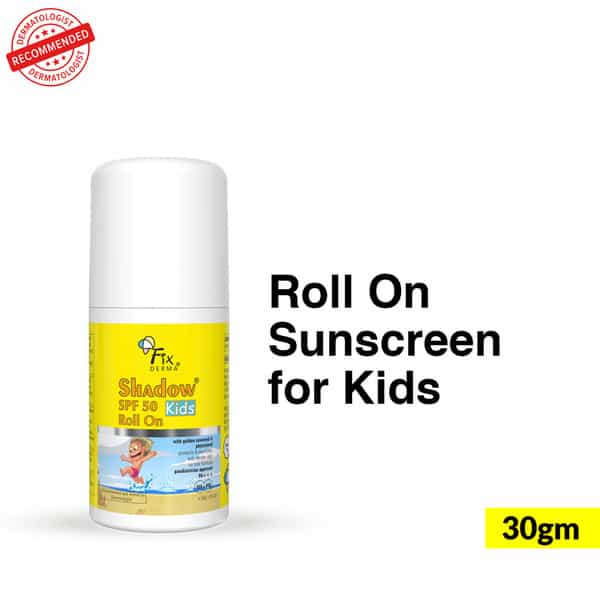 Fixderma Shadow Spf 50 Kids Roll On | Sunscreen For Kids - 30Gm