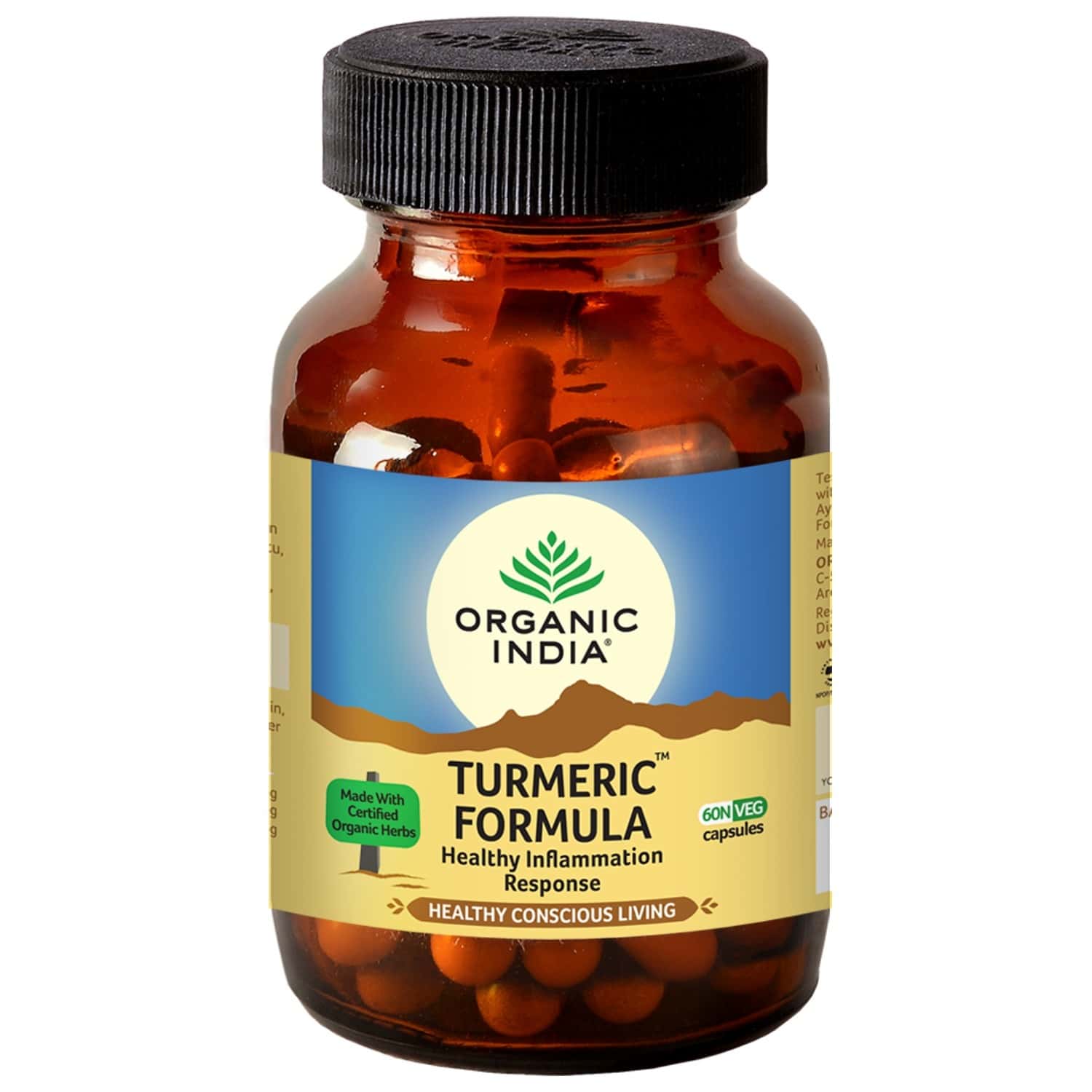 Buy ORGANIC INDIA TURMERIC FORMULA 60 CAPSULES Online & Get Upto 60