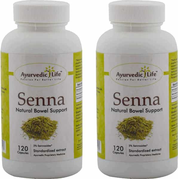 Ayurvedic Life Senna Capsule 120 Count Pack Of 2 Natural