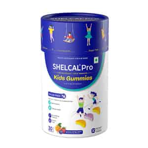 Shelcal Pro | Kids | Calcium & Vitamin D3 | Lemon Orange & Mixed Berries | Sugar Free | 30 Gummies