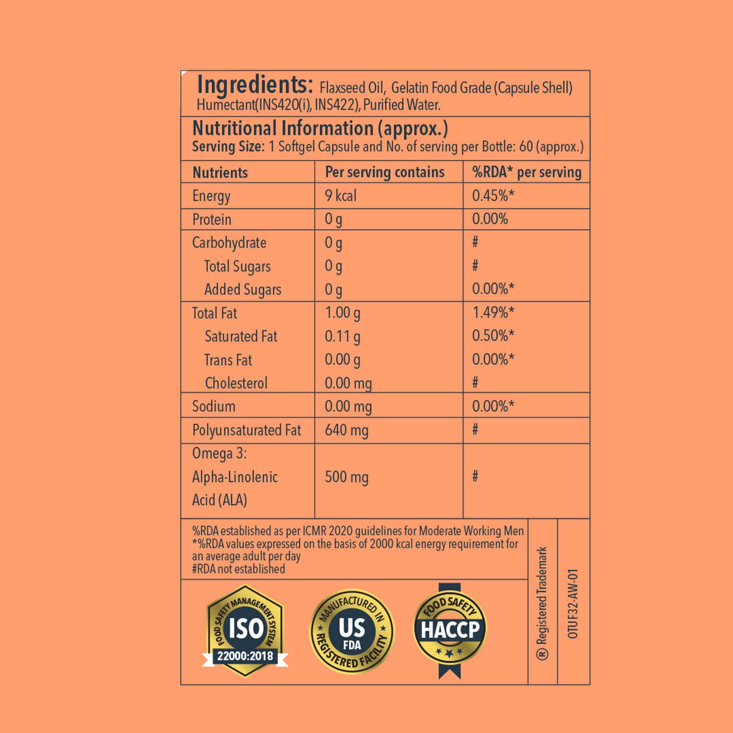 Buy PROATHLIX OMEGA 3,6,9 FLAXSEED OIL SOFTGELS 60 N Online & Get Upto