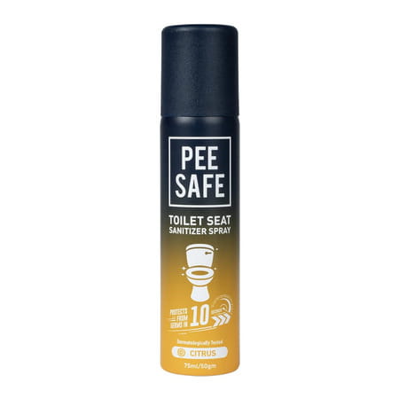 Pee Safe Toilet Seat Sanitizer Spray 75 Ml - Citrus | Reduces The Risk Of Uti & Other Infections