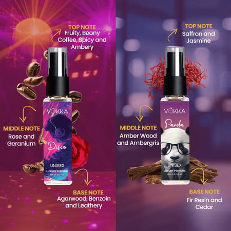Vokka Pocket Perfume For Men & Women 8Ml X 8 | Luxury Edp Perfumes Gift Hamper For All Occasions