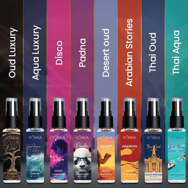 Vokka Pocket Perfume For Men & Women 8Ml X 8 | Luxury Edp Perfumes Gift Hamper For All Occasions