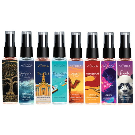 Vokka Pocket Perfume For Men & Women 8Ml X 8 | Luxury Edp Perfumes Gift Hamper For All Occasions