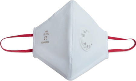 Advind Healthcare Smog Guard N95 Mask With One Valve (adults Free Size White) Pack Of 5