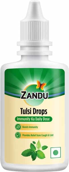 Zandu Tulsi Drops Immunity Boosting- 32Ml (20Ml + 12 Ml Free)