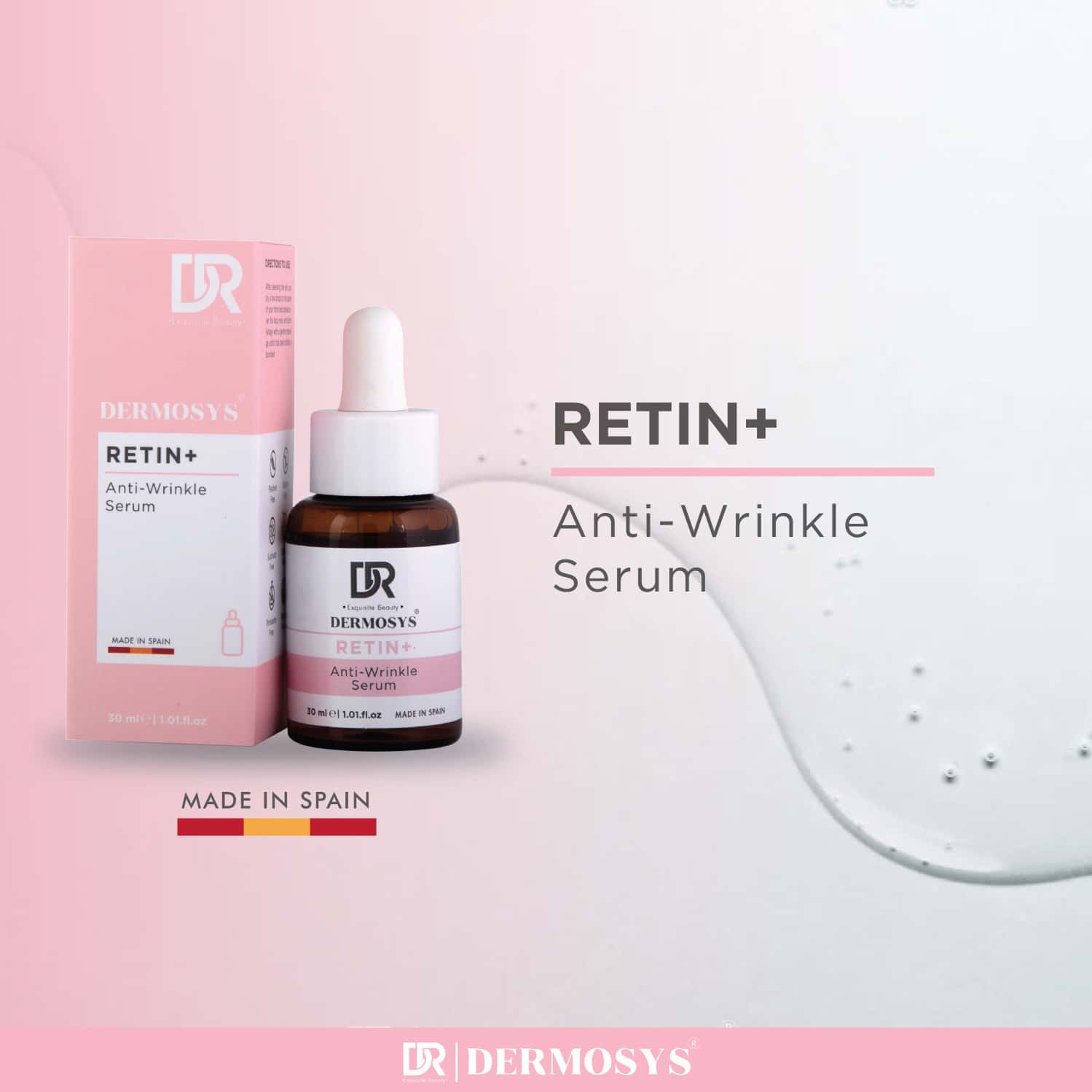 Buy DERMOSYS RETIN+ ANTI WRINKLE SERUM WITH RETINOL & RETINYL