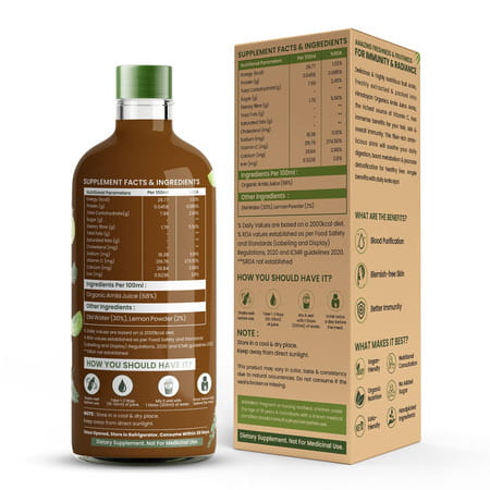 Himalayan Organics Organic Amla Juice|Supports Immunity | Gut Health | Strong Hair (1l)