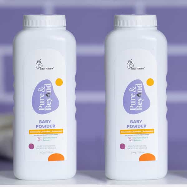 R For Rabbit Baby Powder 400G Pure & Beyond Natural|No Corn Starch, Talc Free, Suits Sensitive Skin