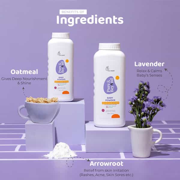 R For Rabbit Baby Powder 400G Pure & Beyond Natural|No Corn Starch, Talc Free, Suits Sensitive Skin