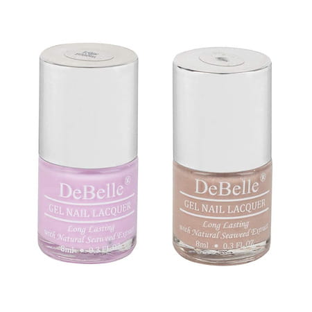 Debelle Gel Nail Polish Gift Set Of 2 Lilac Bloom | Aries-16 Ml (8 Ml Each)