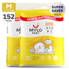 Mylo Medium Diaper Pants - Pack Of 38 (Pack Of 4)
