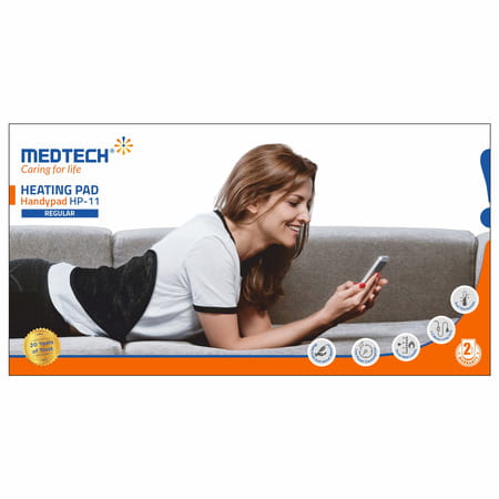 Medtech Orthopaedic Electric Heating Pad Pain Relief | Suitable For Lower Back | Shoulder - Regular
