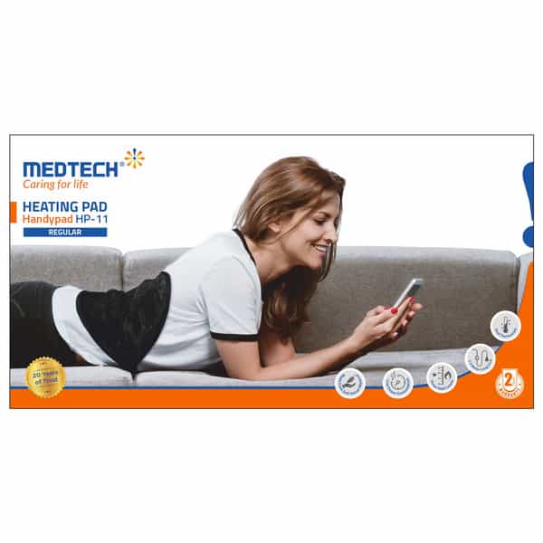 Medtech Orthopaedic Electric Heating Pad Pain Relief | Suitable For Lower Back | Shoulder - Regular
