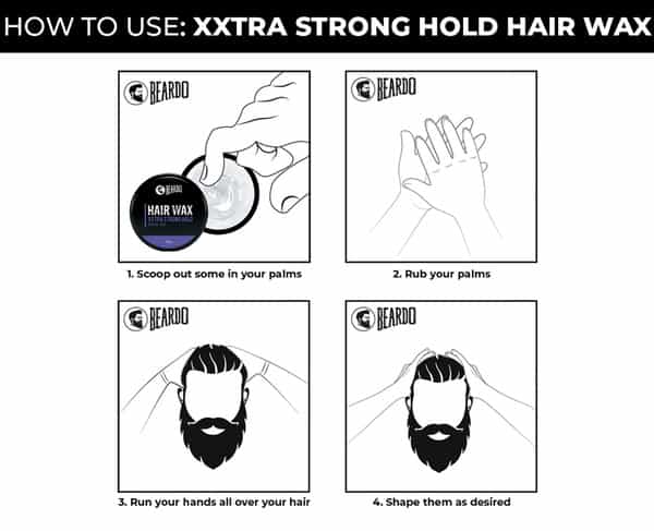 Beardo Xxtra Stronghold Crystal Wax For Stylish Hair - 100 Gm