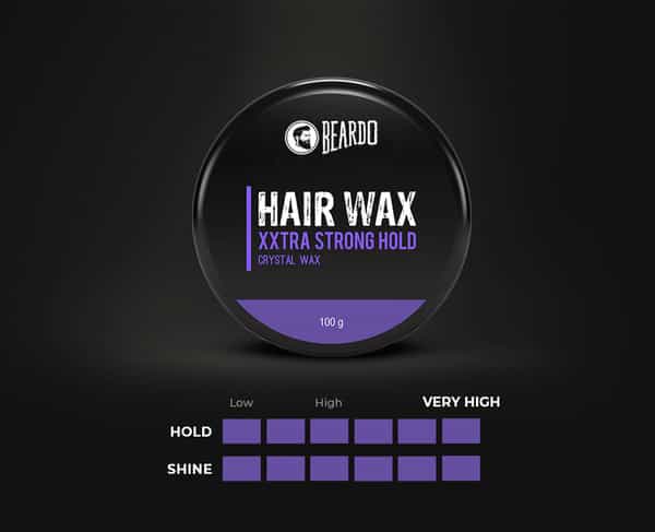 Beardo Xxtra Stronghold Crystal Wax For Stylish Hair - 100 Gm