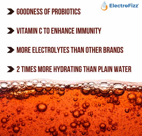 Electrofizz Hydration Energy Drink Powder For Workout For Men And Women- Cola Flavour 1 Kg Jar Pack