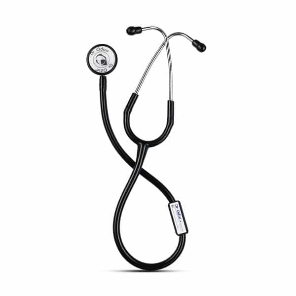 Dr. Odin Dual Head Premium Acoustic Sensitivity Stethoscope For Medical Students & Doctor (Black)