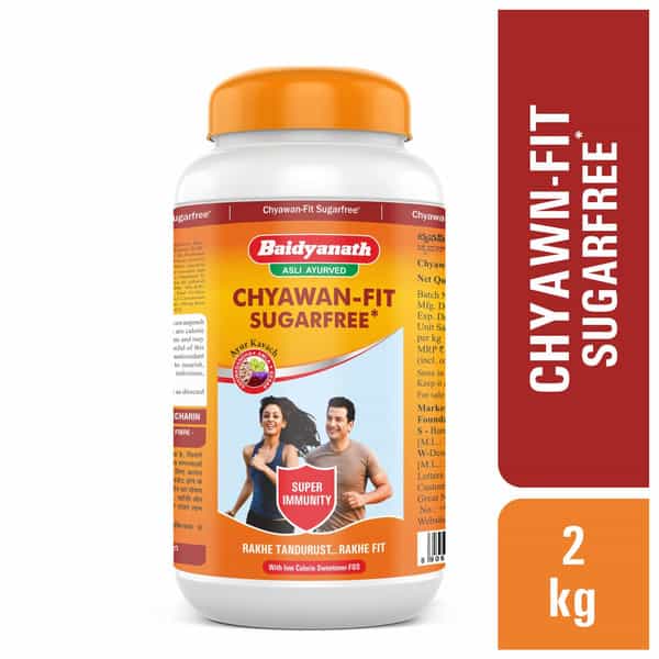 Baidyanath Asli Ayurved Chyawan-Fit Sugarfree Chyawanprash 2 Kg - Ayurvedic Immunity Booster