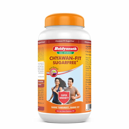 Baidyanath Chyawan-Fit Sugarfree Chyawanprash 2 Kg - Ayurvedic Immunity Booster