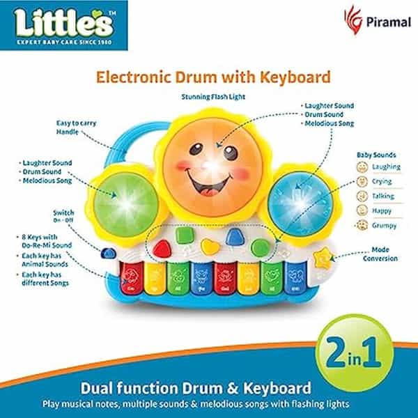 Little's Drum Keyboard Musical Toy